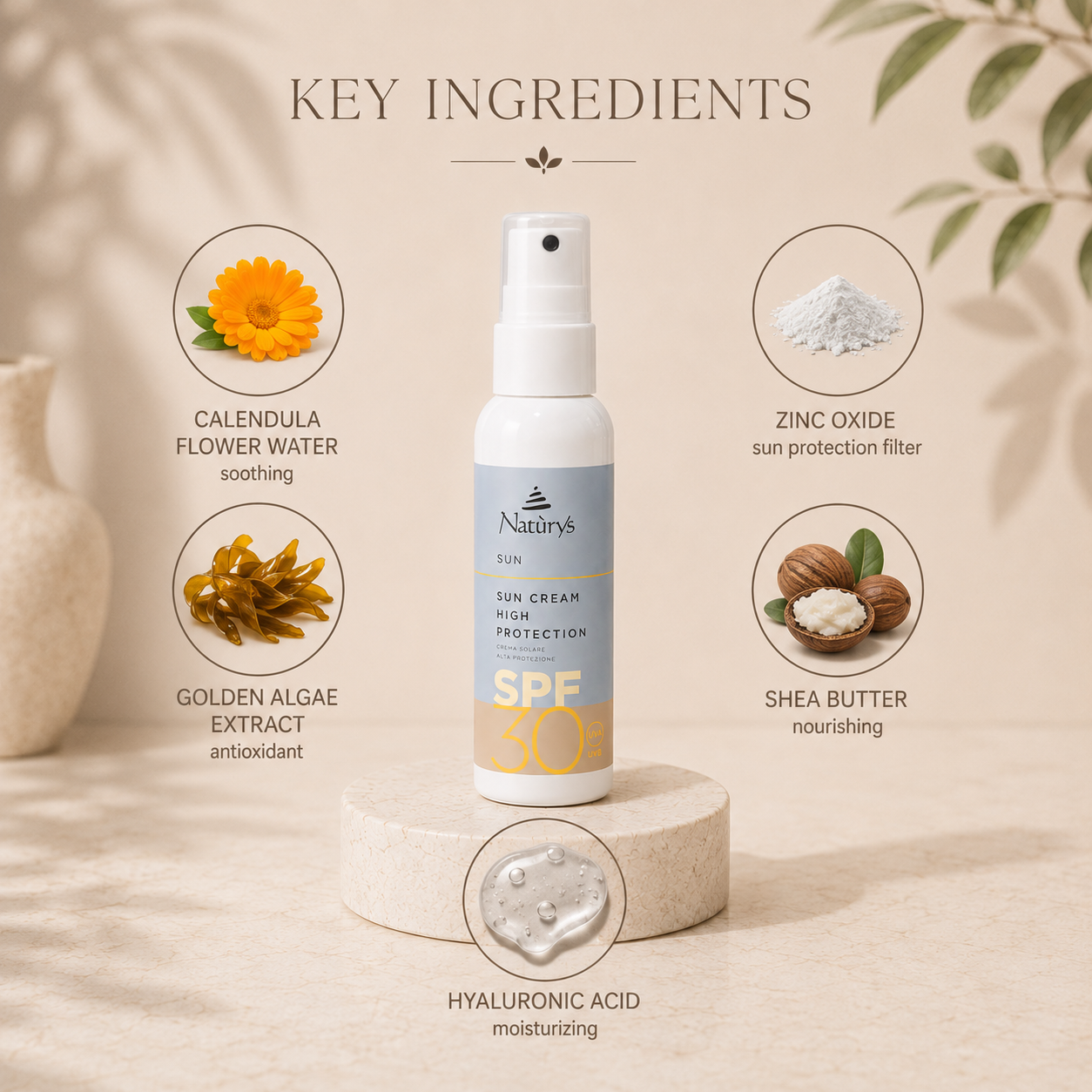 Sun Cream High Protection SPF 30 – 100ml
