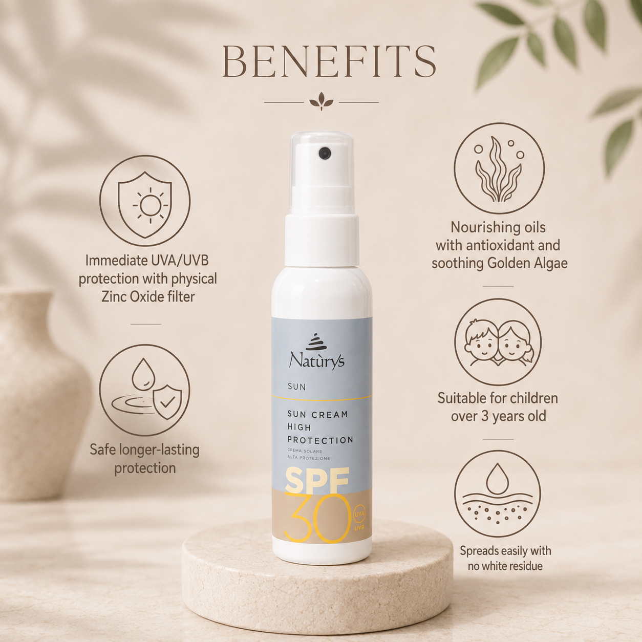 Sun Cream High Protection SPF 30 – 100ml