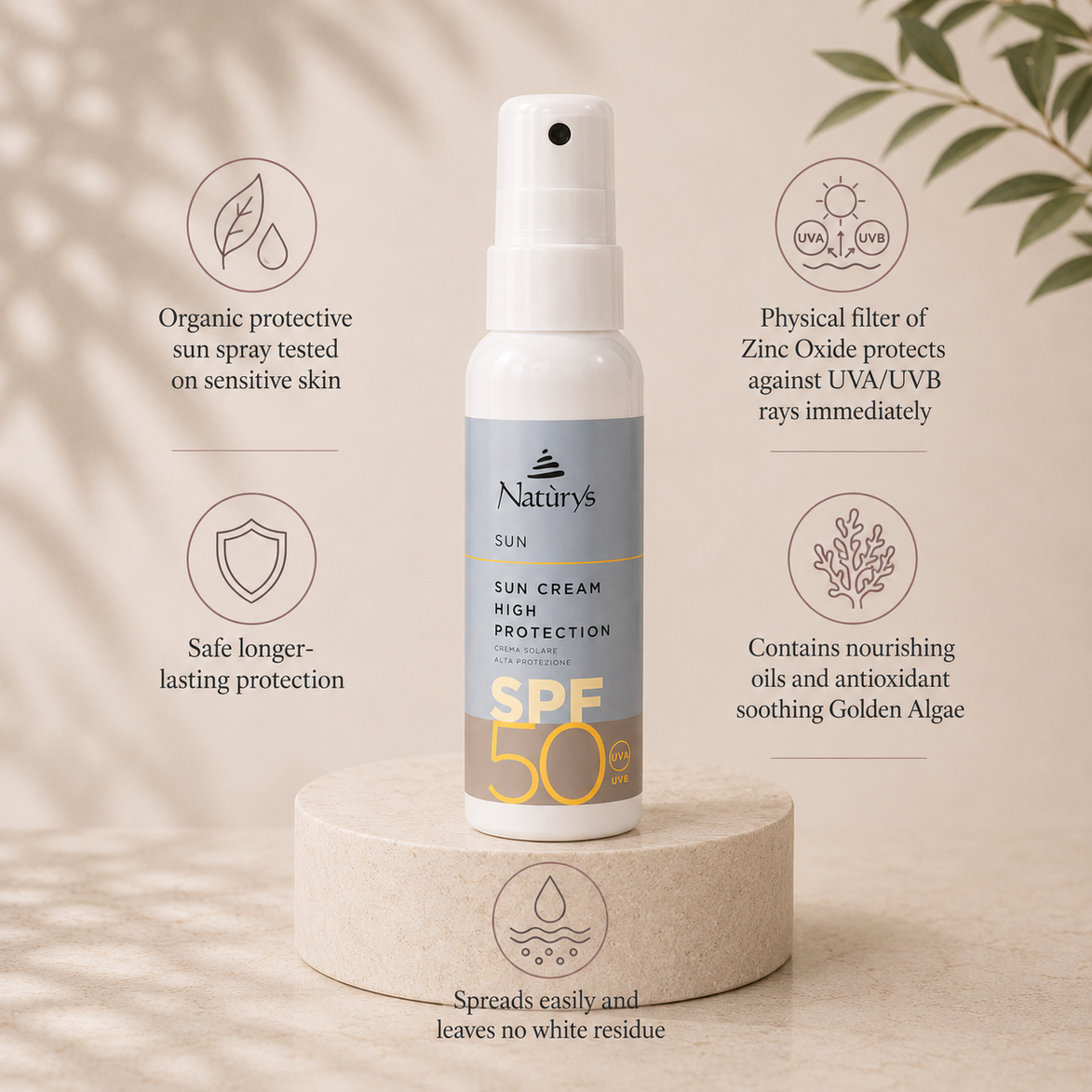 Sun Cream High Protection SPF 50 – 100ml