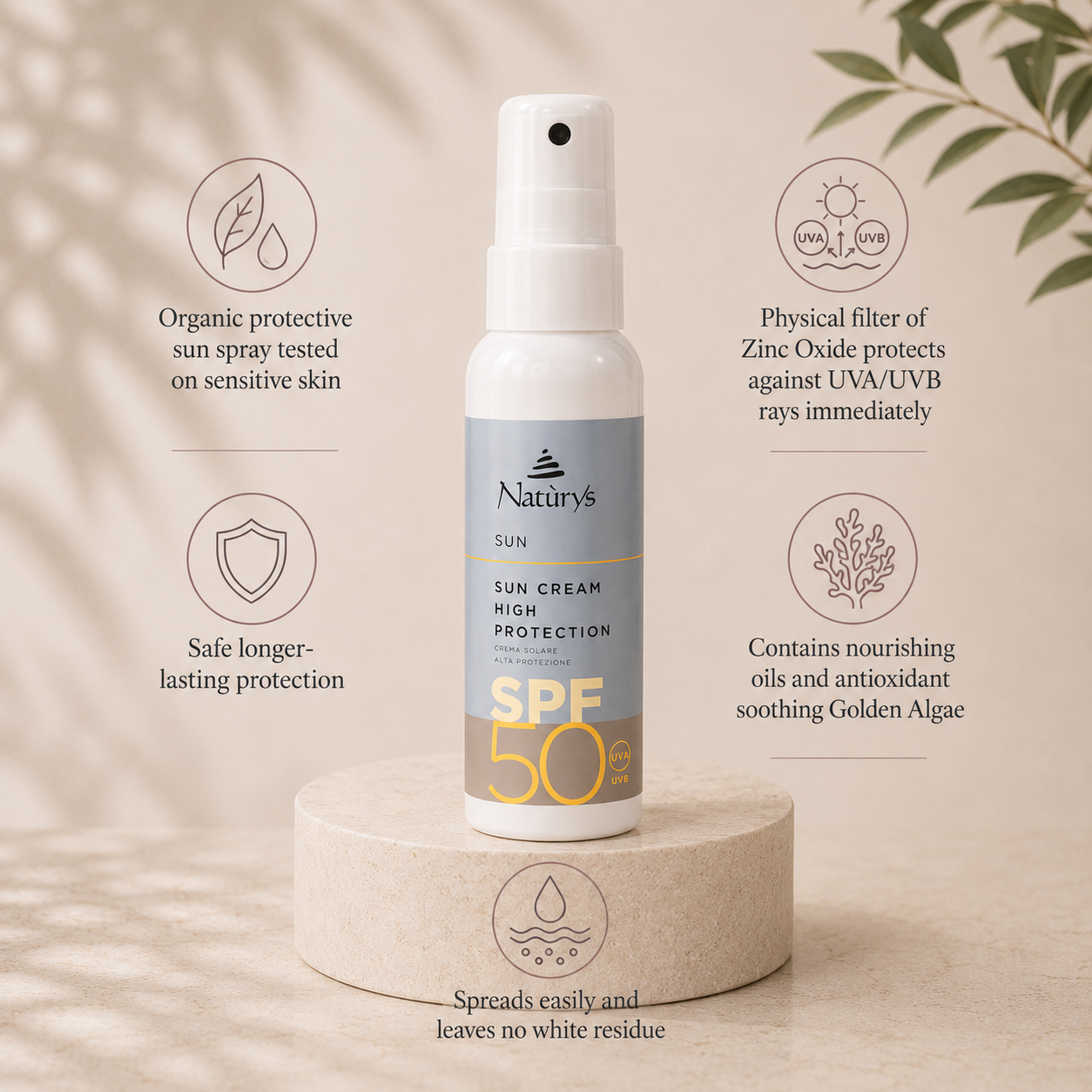 Sun Cream High Protection SPF 50 – 100ml