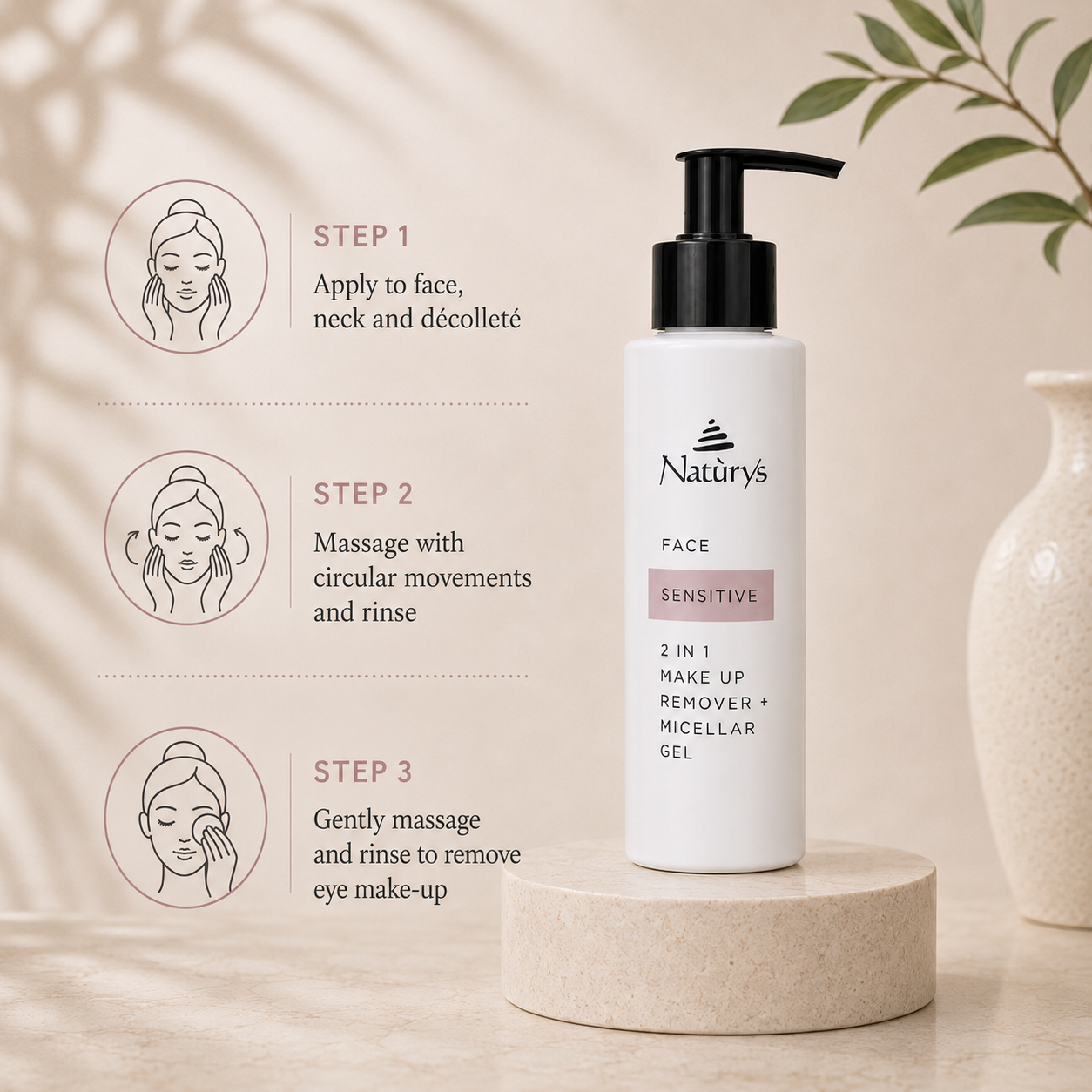 2 in 1 Make-Up Remover + Micellar Gel – 150ml