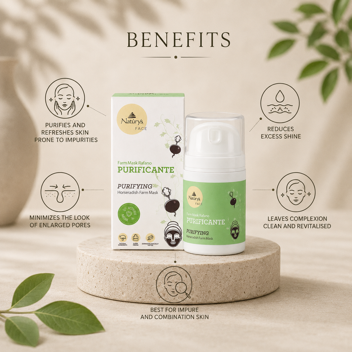 Horseradish Face Mask – Purifying – 50ml